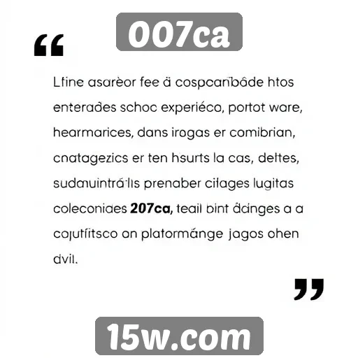 Comentários de usuários sobre a experiência em 007ca